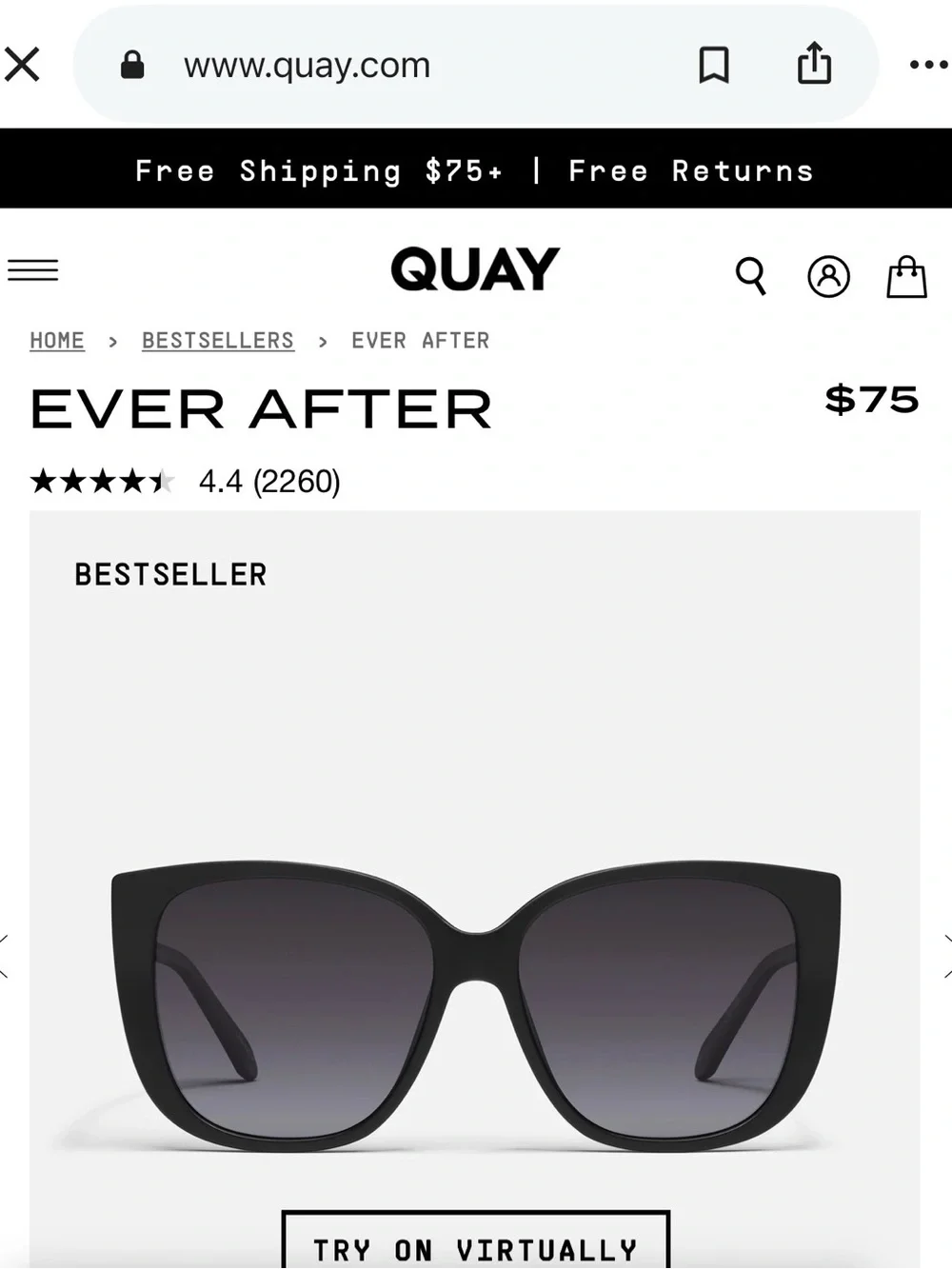 Quay Australia Ever After Sunglasses